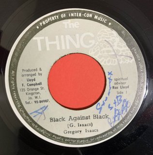 GREGORY ISAACS - BLACK AGAINST BLACK