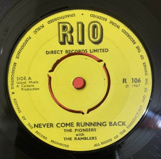 PIONEERS - NEVER COME RUNNING BACK