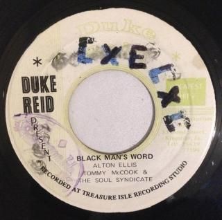ALTON ELLIS - BLACK MAN'S WORD  (discogs)