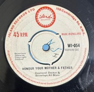 DESMOND DEKKER - HONOUR YOUR MOTHER & FATHER