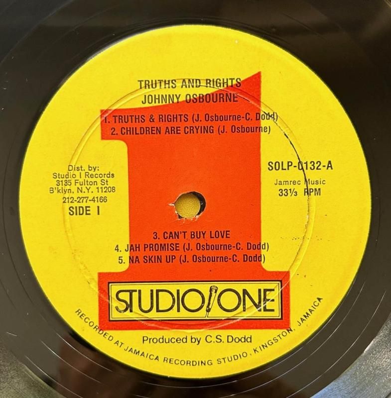 LP盤　Johnny Osbourne - Truths And Rights Truths & Rights (Deluxe Edition) | Johnny Osbourne