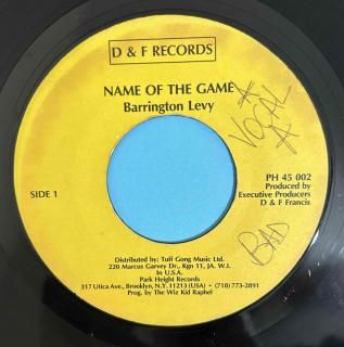 BARRINGTON LEVY - NAME OF THE GAME