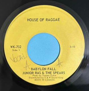 JUNIOR RAS & THE SPEARS - BABYLON FALL
