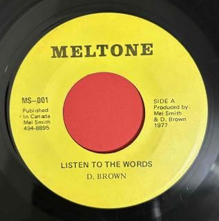 DENNIS BROWN - LISTEN TO THE WORDS