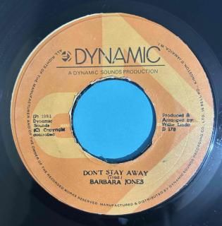 BARBARA JONES - DONT STAY AWAY