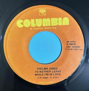 THELMA JONES - ID RATHER LEAVE WHILE IM IN LOVE