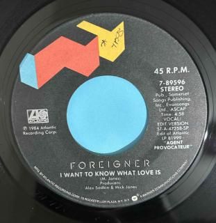 FOREIGNER - I WANT TO KNOW WHAT LOVE IS