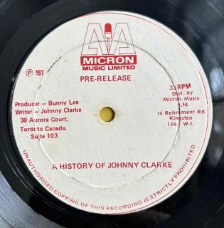 JOHNNY CLARKE - A HISTORY OF JOHNNY CLARKE