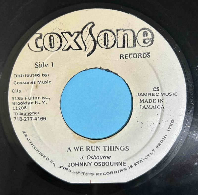 Johnny Osbourne – A We Run Things – Vinyl (7