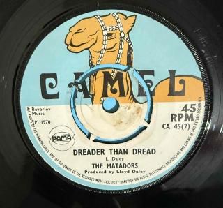 MATADORS (VIN GORDON) - DREDER THAN DREAD