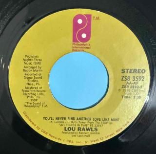 LOU RAWLS - YOULL NEVER FIND ANOTHER LOVE LIKE MINE 