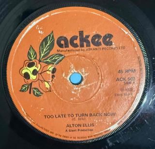 ALTON ELLIS - TOO LATE TO TURN BACK NOW