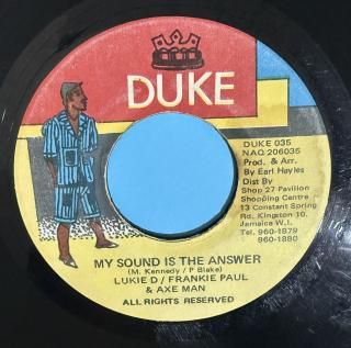 LUKIE D & FRANKIE PAUL & AXE MAN - MY SOUND IS THE ANSWER