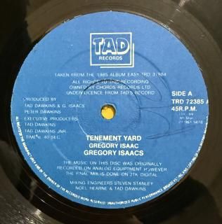 GREGORY ISAACS - TENEMENT YARD