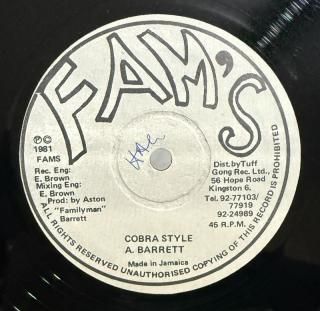 ASTON BARRETT - COBRA STYLE