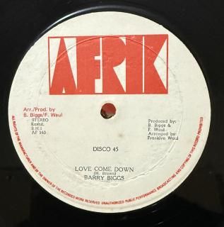 BARRY BIGGS - LOVE COME DOWN