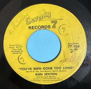 ANN SEXTON - YOURE LETTING ME DOWN