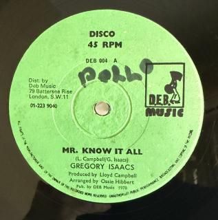 GREGORY ISAACS - MR KNOW IT ALL