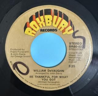 WILLIAM DEVAUGHN - BE THANKFUL FOR WHAT YOU GOT