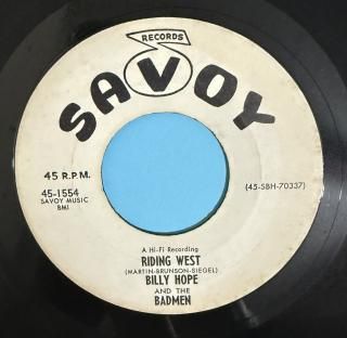 BILLY HOPE - RIDING WEST