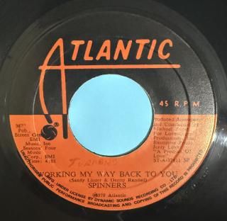 SPINNERS - WORKING MY WAY BACK TO YOU