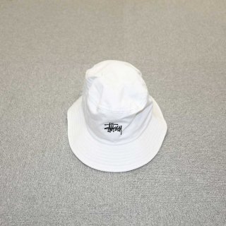 STUSSY  cotton  hatMade in U.S.A.  ɽL/XL    white