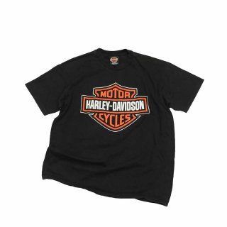 HARLEY-DAVIDSON  cotton  T-shirtMade in U.S.A.ɽL   Black