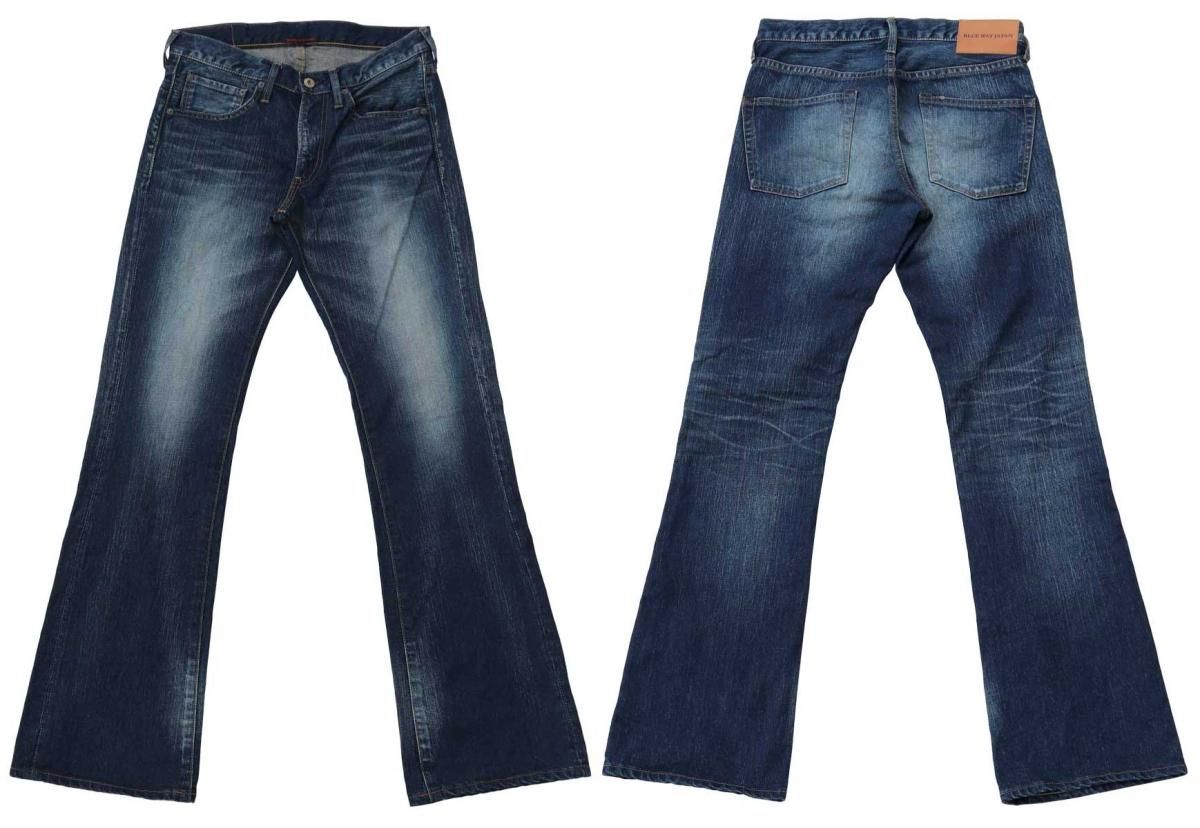 ブーツカットジーンズ・13.5ozビンテージデニム(オールドブルー ブーツカットジーンズ・13.5ozビンテージデニム(オールドブルー