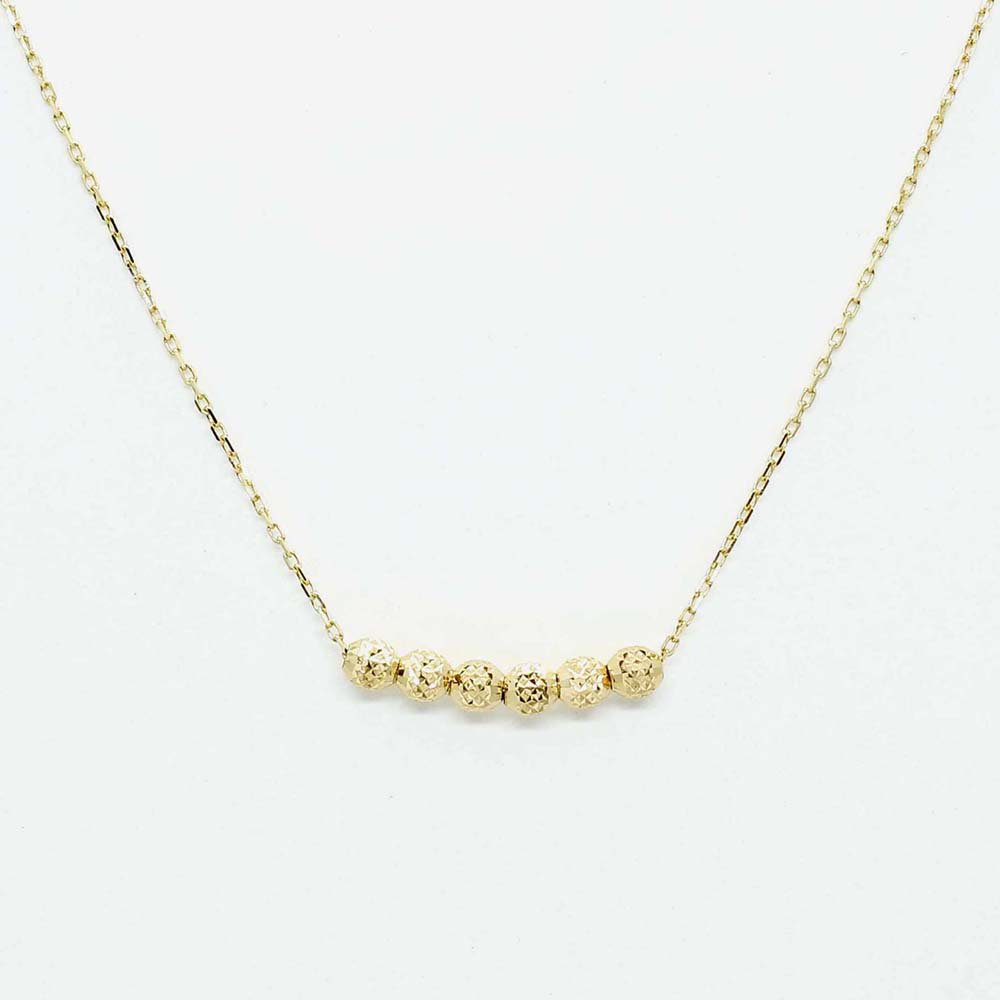 Jewelry marlon<br>6 Dot Chain Neck[S]<br>K18YG<br>