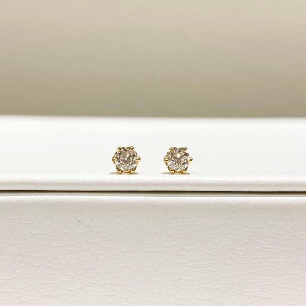 はまみ様 鼈甲ラウンド2連18Kスタッドピアス はまみ様 鼈甲ラウンド2連18Kスタッドピアス