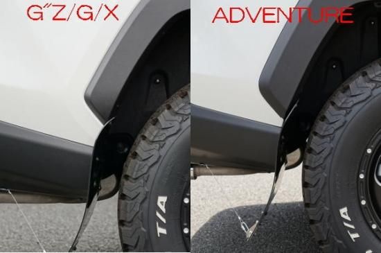 RAV4(50系) KADDIS RAV4専用マッドフラップ ブラック - ロードハウス RAV4(50系) KADDIS RAV4専用マッドフラップ ブラック - ロードハウス