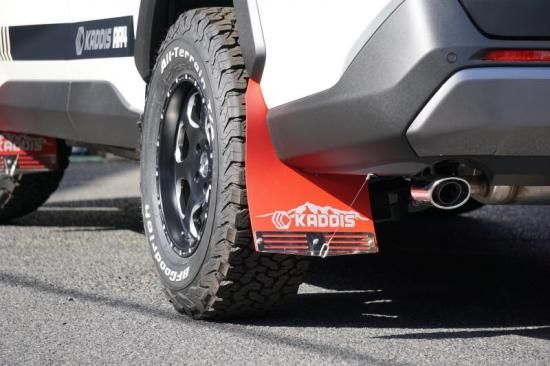 RAV4(50系) KADDIS RAV4専用マッドフラップ レッド - ロードハウス RAV4(50系) KADDIS RAV4専用マッドフラップ レッド - ロードハウス