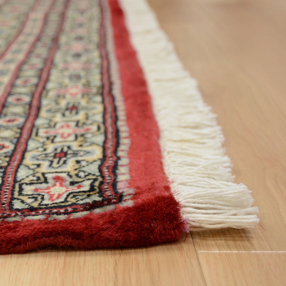 パキスタン絨毯 手織り レッド 3帖サイズ 約206×257cm 1616-25149R - じゅうたん 玄関マット 通販専門  ワールドカーペットオリジン 福岡博多