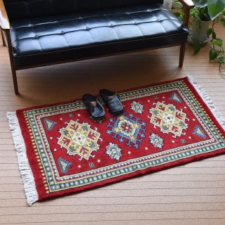 パキスタン手織 ウール 絨毯 玄関マット 6×8 シルバン 約75×120�