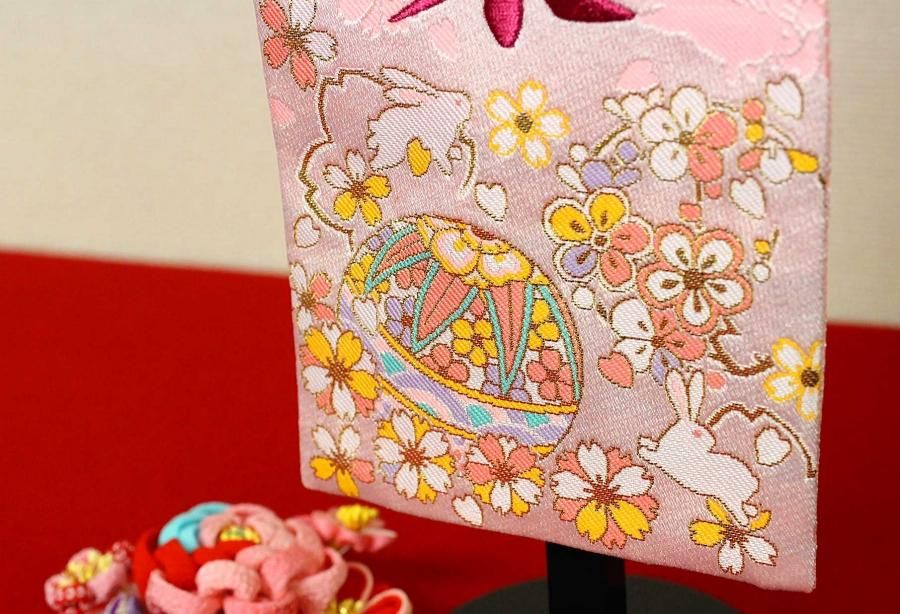 名前旗/名前札（女の子用） 特小 鞠とうさぎ つまみかんざし [DC