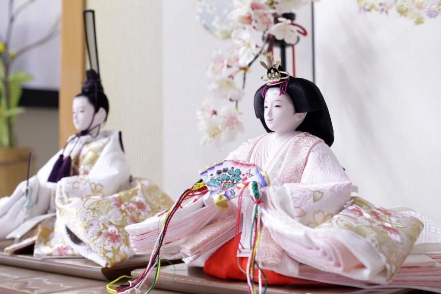 雛人形 おひなさま 衣裳着人形 田村芙紗彦 京十一 金雪輪に白桜 雛人形 おひなさま 衣裳着人形 田村芙紗彦 京十一 金雪輪に白桜