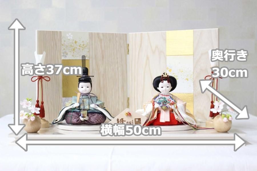 雛人形三段五人飾りセット【A3569】 細部にまでこだわった豪華な