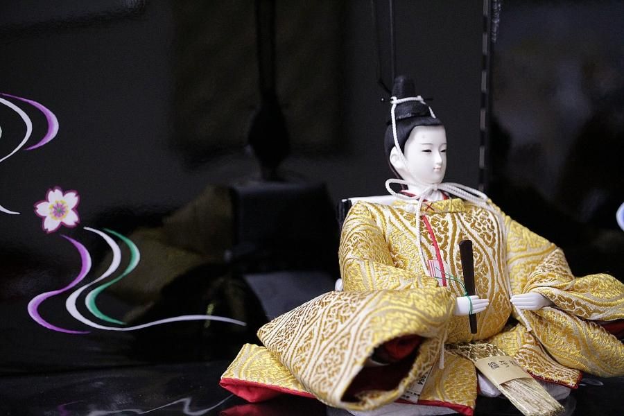 豪華な武士の雛人形 雛人形 おひなさま 衣裳着人形 HARUKURA 京十一 翡翠 一式 [D3
