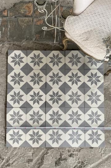 アンティークタイルn8 星模様タイル【パディントン】｜アンティーク家具