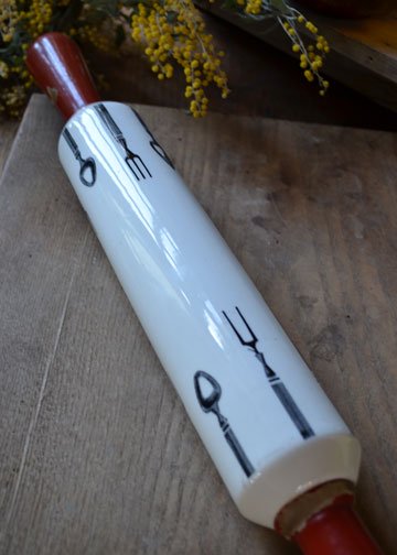 アンティーク陶器製ローリングピン【パディントン】｜ブロカント