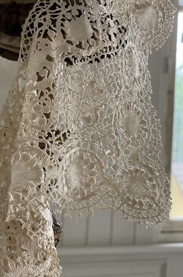 アンティークマルテーズレース付け襟【パディントン】｜ブロカント