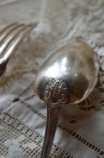 シルバースプーン VTG 1910 Wm Rogers & Son Silver Plate Fruit Spoon Orange