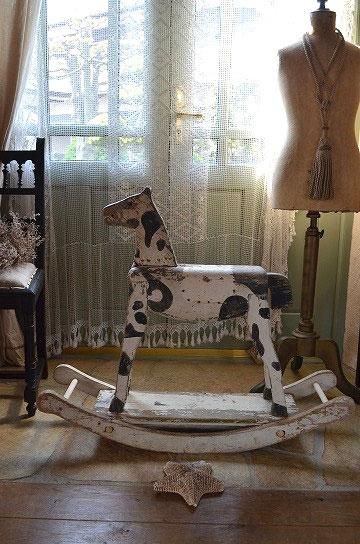 【たのメル便】アンティーク 木馬 ロッキングホース フランス イギリス たのメル便】アンティーク 木馬 ロッキングホース フランス