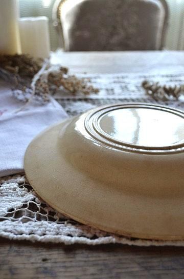 Gien ジアン アザミ アンティークプレート 2枚 フランスアンティーク