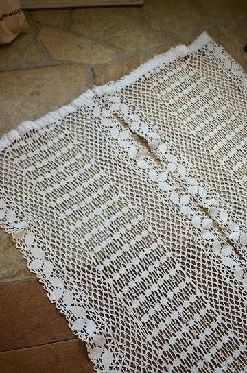 アンティーククロッシェレースのペアカーテン【パディントン