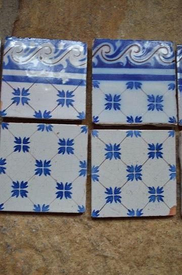 残り数枚になりました　フランス　アンティーク　タイル　10×10 １枚 本日最終【貴重】フランス アンティーク タイル 10×10 1枚