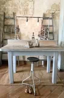 素材無機質なインダストリアルテーブル【パディントン】｜アンティーク家具