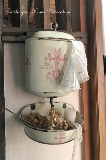 フランス　アンティーク　ホーローファウンテン　琺瑯 フランス製アンティークホーローファウンテン