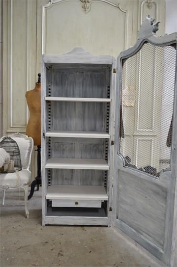 【最終値下げ】フランスアンティーク　グリアージュ　ホワイトキャビネット 最終値下げ】フランスアンティーク グリアージュ ホワイトキャビネット