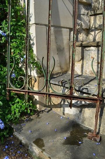 アイアンパネル フェンス 建具 仕切り アンティーク ブロカント アイアンパネル パーテーション アンティークホワイト